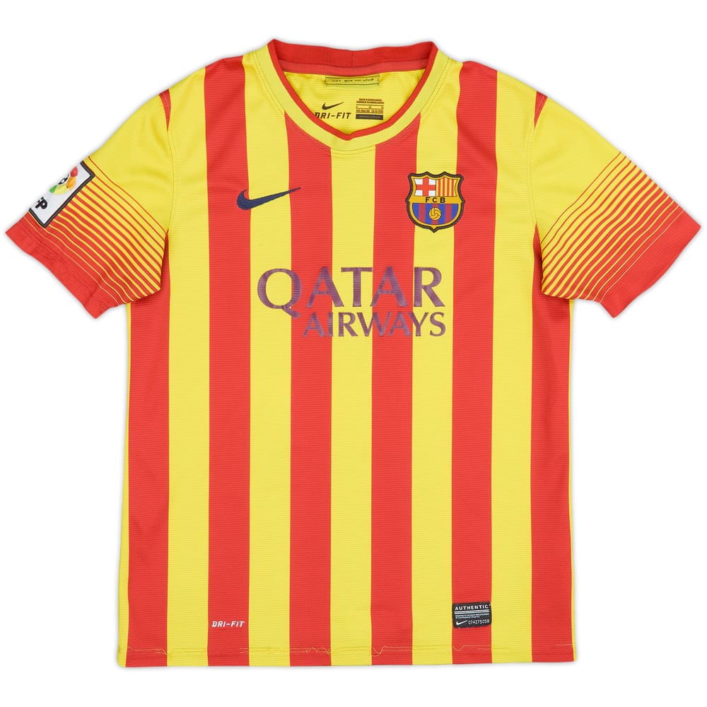 2013-15 Barcelona Away Shirt - 7/10 - (L.Boys)
