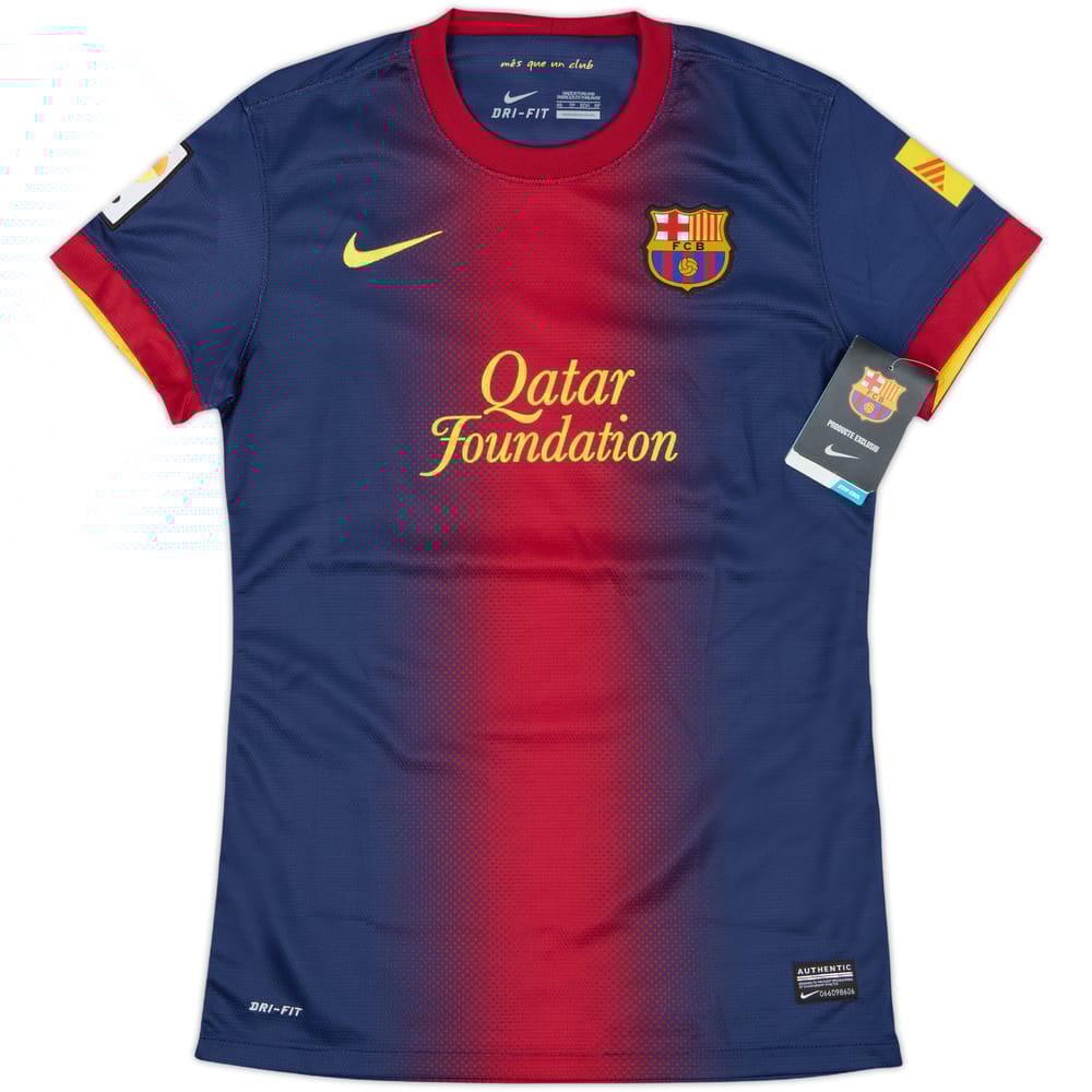2012-13 Barcelona Home Shirt (Women's XS)