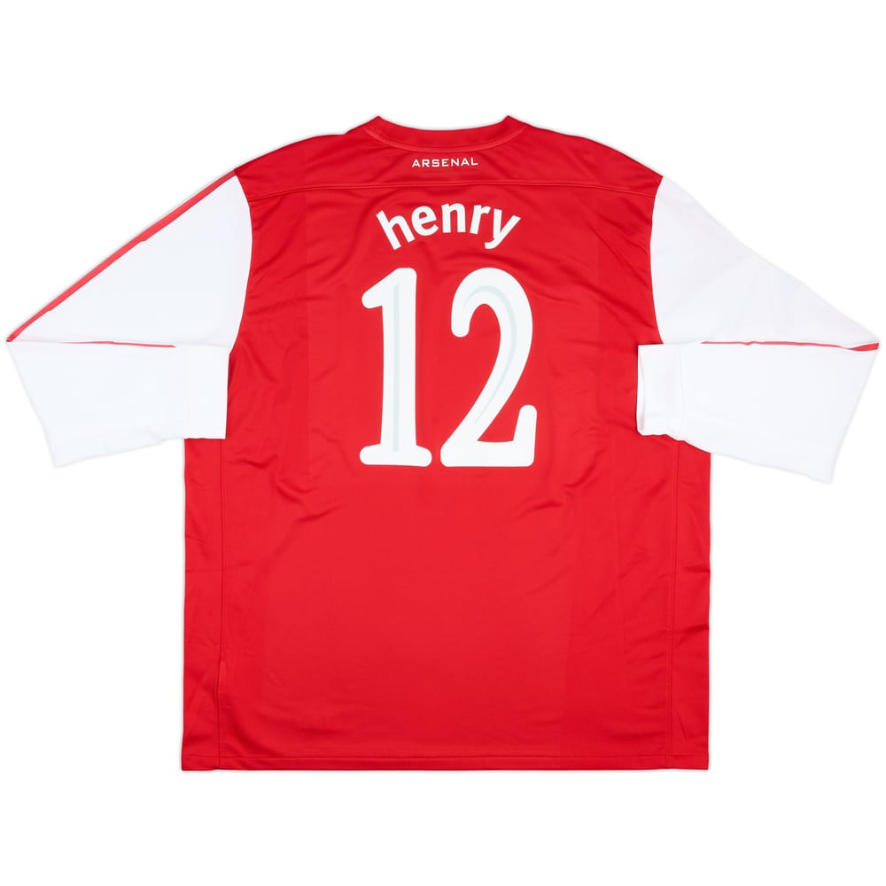 2011-12 Arsenal Home L/S Shirt Henry #12 - 9/10 - (3XL)