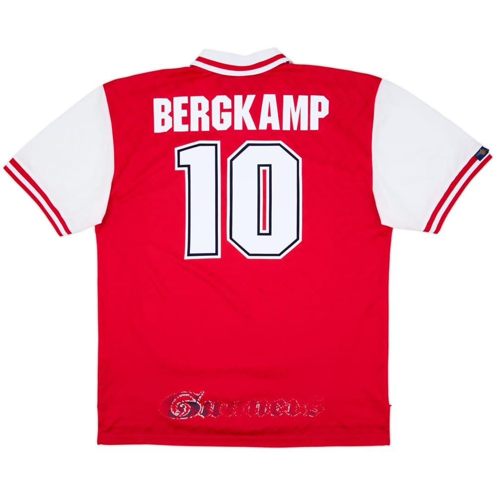 1996-98 Arsenal Home Shirt Bergkamp #10 - 7/10 - (XXL)