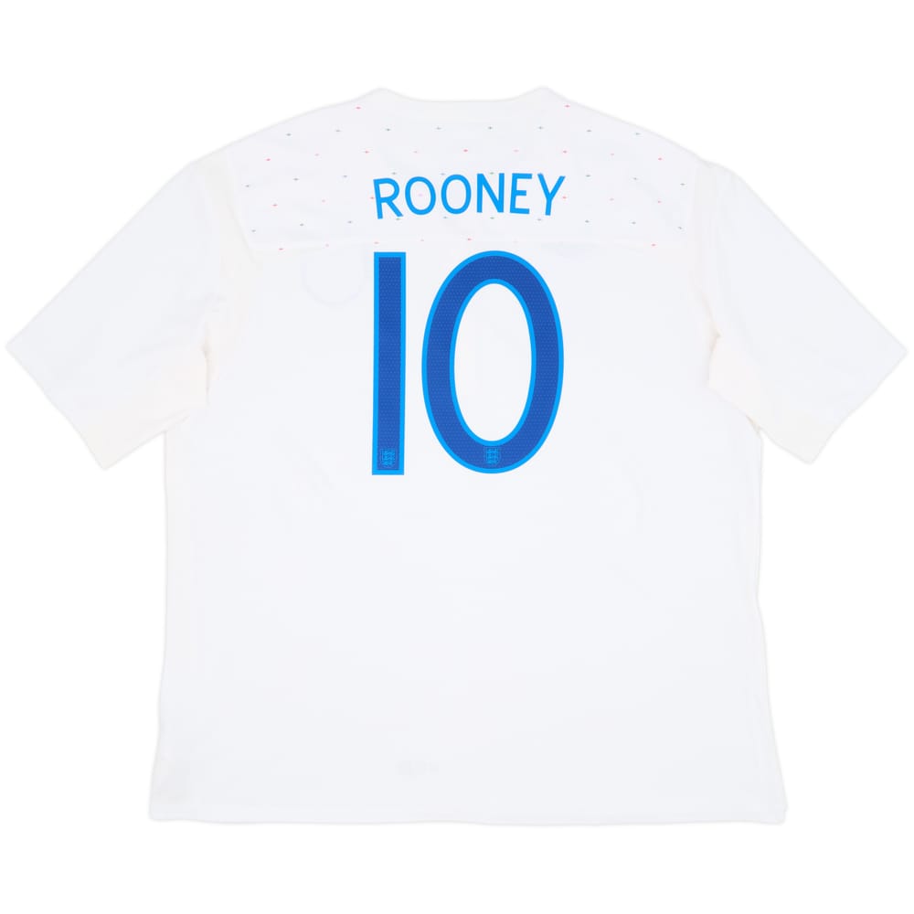 2010-11 England Home Shirt Rooney #10 - 8/10 - (3XL)