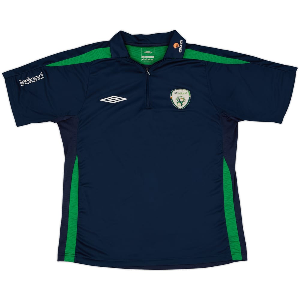 2007-08 Ireland Umbro 1/4 Zip Polo Shirt - 7/10 - (M)