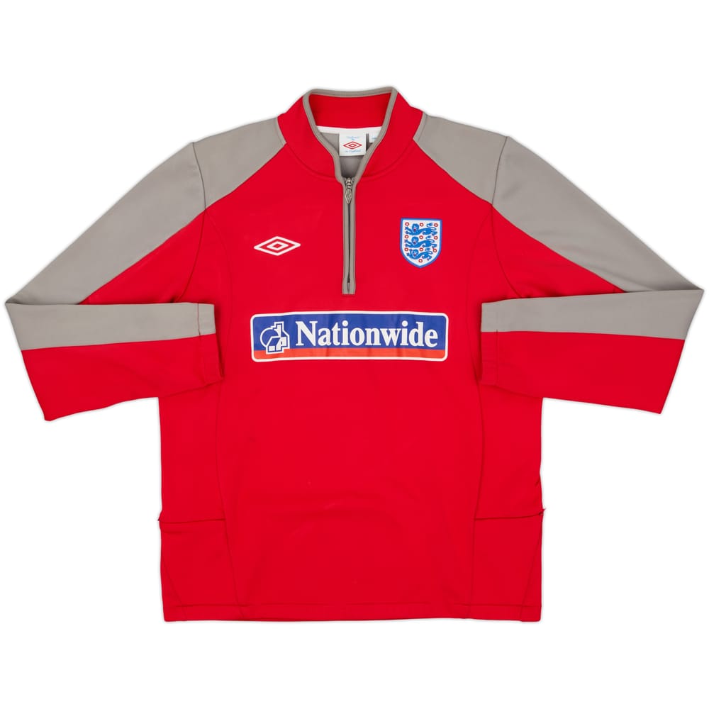 2009-10 England Umbro 1/4 Zip Drill Top - 7/10 - (L)