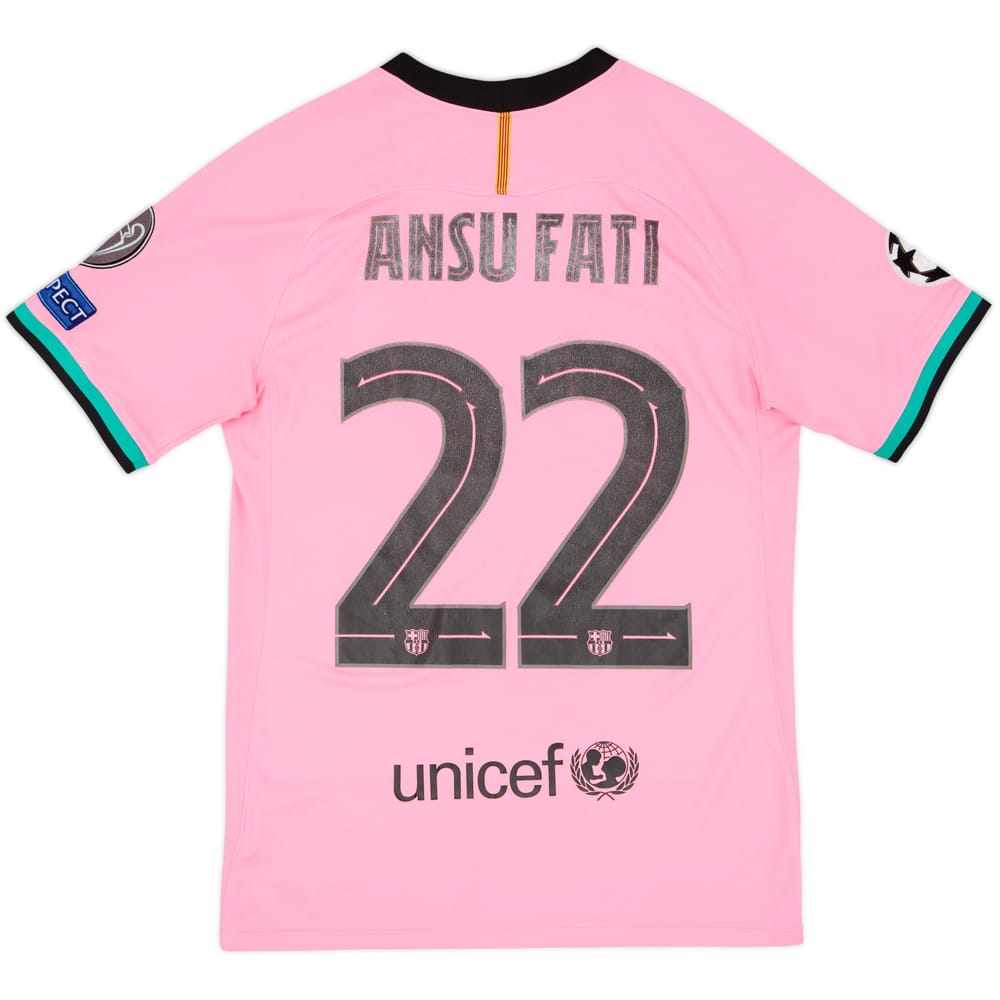 2020-21 Barcelona Third Shirt Ansu Fati #22 - 5/10 - (S)