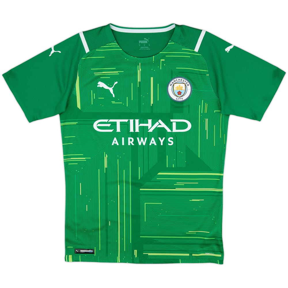 Camiseta de portero auténtica de manga corta del Manchester City 2023-24 - 10/10 - (M)