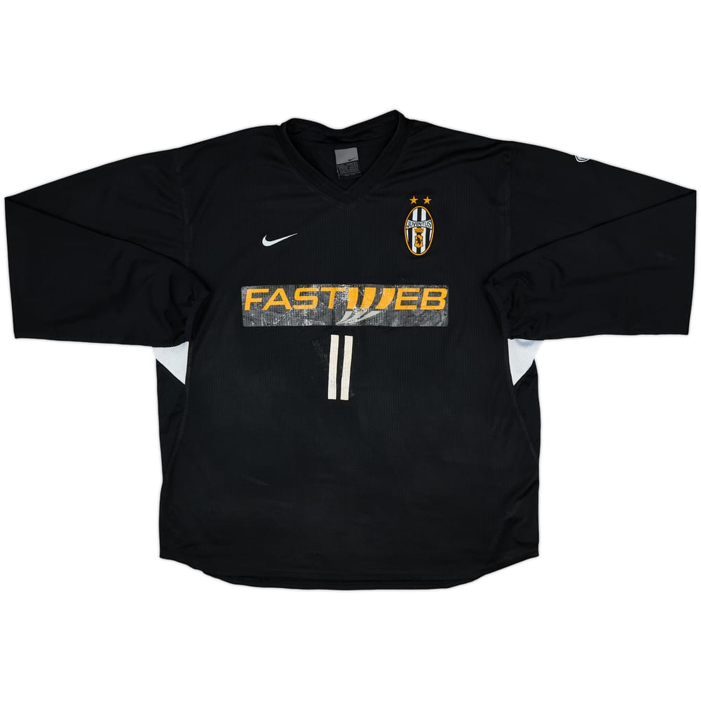 2003-04 Juventus Nike Player Issue Training L/S Shirt #11 (Nedved) - 6/10 - (L)