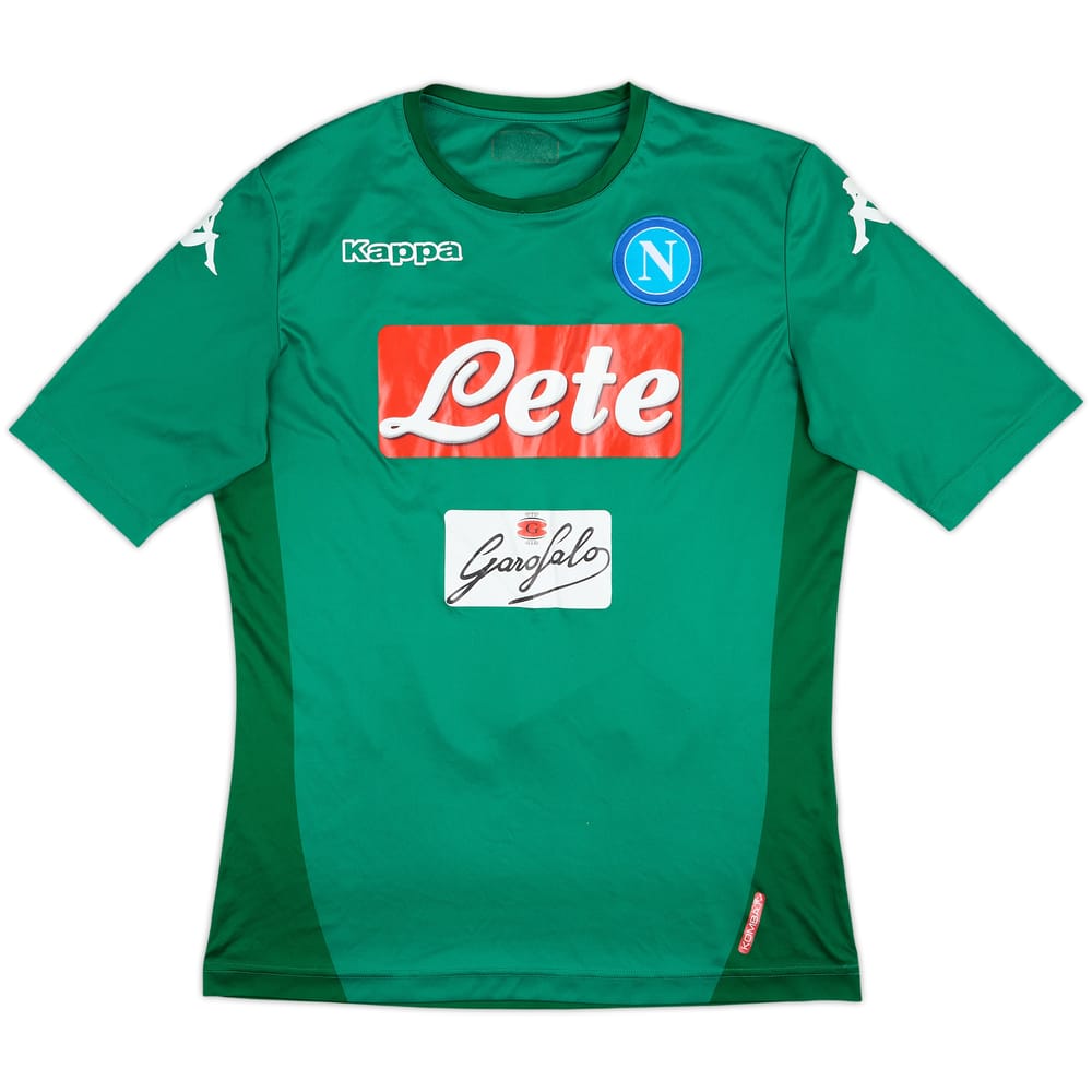 2017-18 Napoli European GK S/S Shirt - 7/10 - (M)