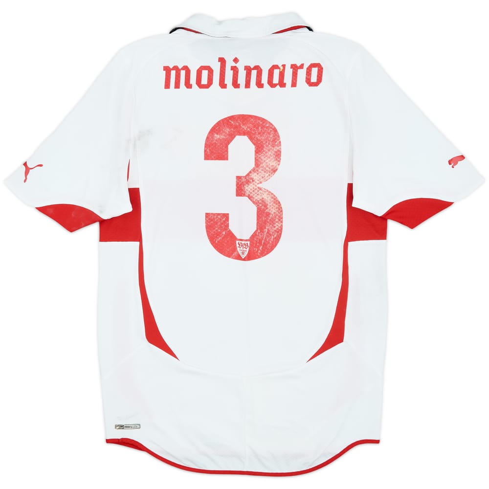 2010-11 Stuttgart Home Shirt Molinaro #3 - 4/10 - (M)