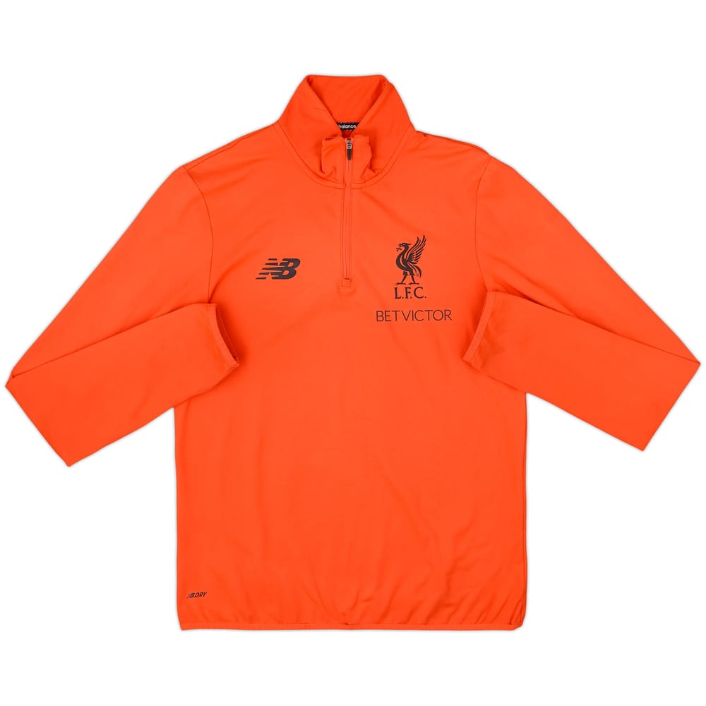 2016-17 Liverpool New Balance 1/4 Zip Training Top - 6/10 - (S)