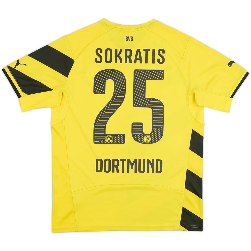 Camiseta de local de Borussia Dortmund 2014-15 Sokratis #25 - 6/10 - (M)