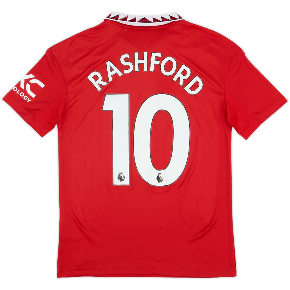 2022-23 Manchester United Home Shirt Rashford #10 - 8/10 - (L.Boys)
