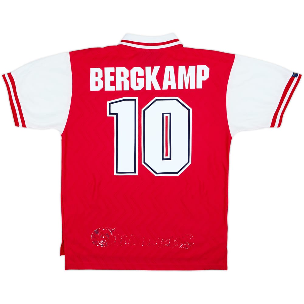 1996-98 Arsenal Home Shirt Bergkamp #10 - 6/10 - (L)