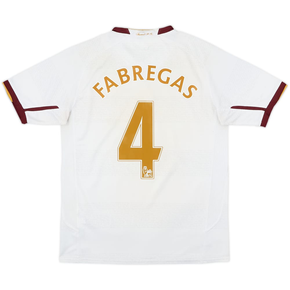 2007-08 Arsenal Away Shirt Fabregas #4 - 6/10 - (XL.Boys)