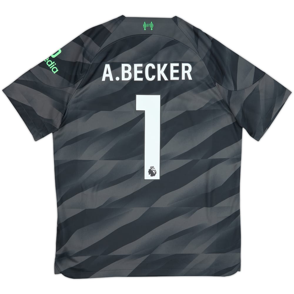 2023-24 Liverpool GK S/S Shirt A.Becker #1 - 10/10 - (L)
