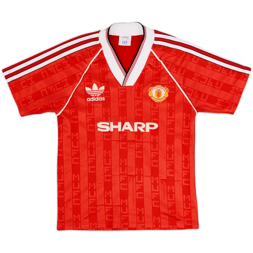 1988-90 Manchester United Camiseta Local - 7/10 - (L.Boys)
