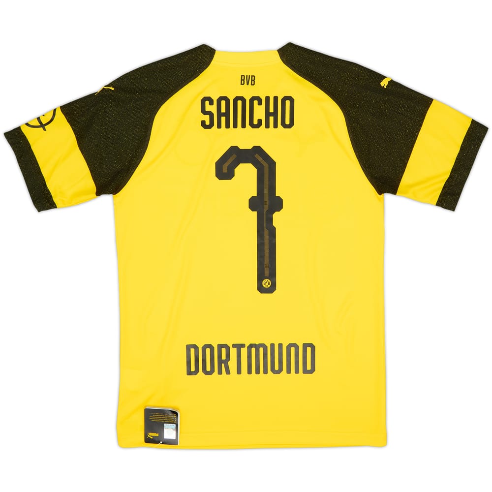 2018-19 Borussia Dortmund Home Shirt Sancho #7 (S)