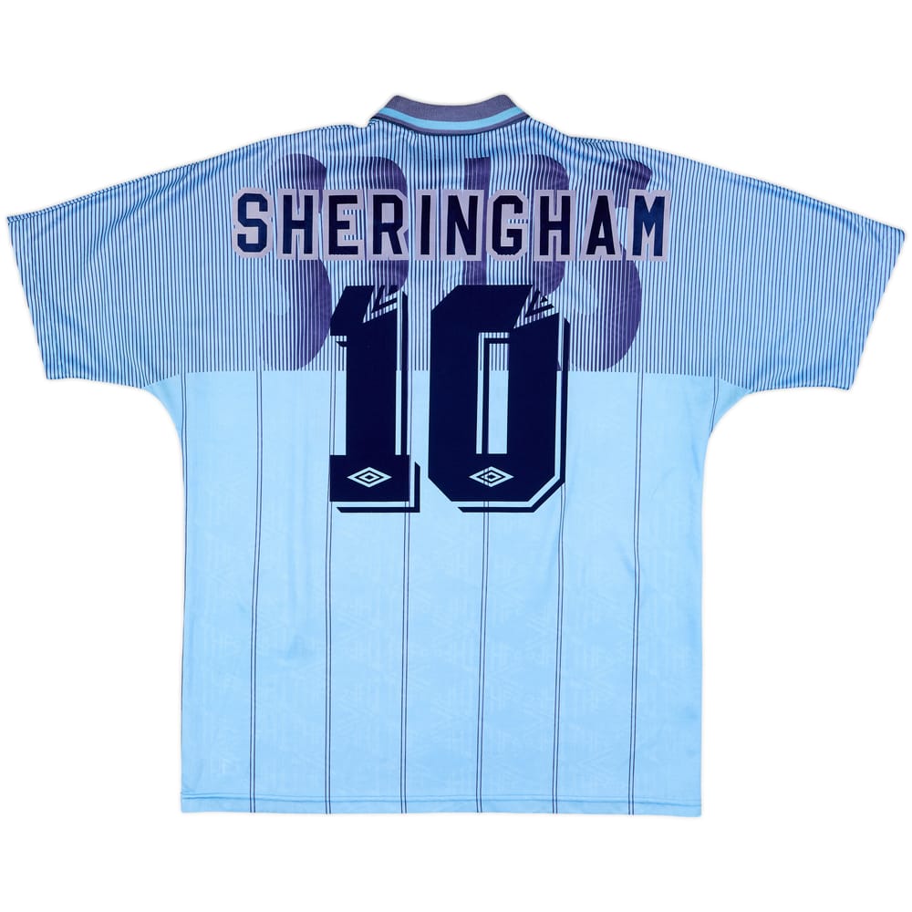 1991-94 Tottenham Third Shirt Sheringham #10 - 8/10 - (XL)