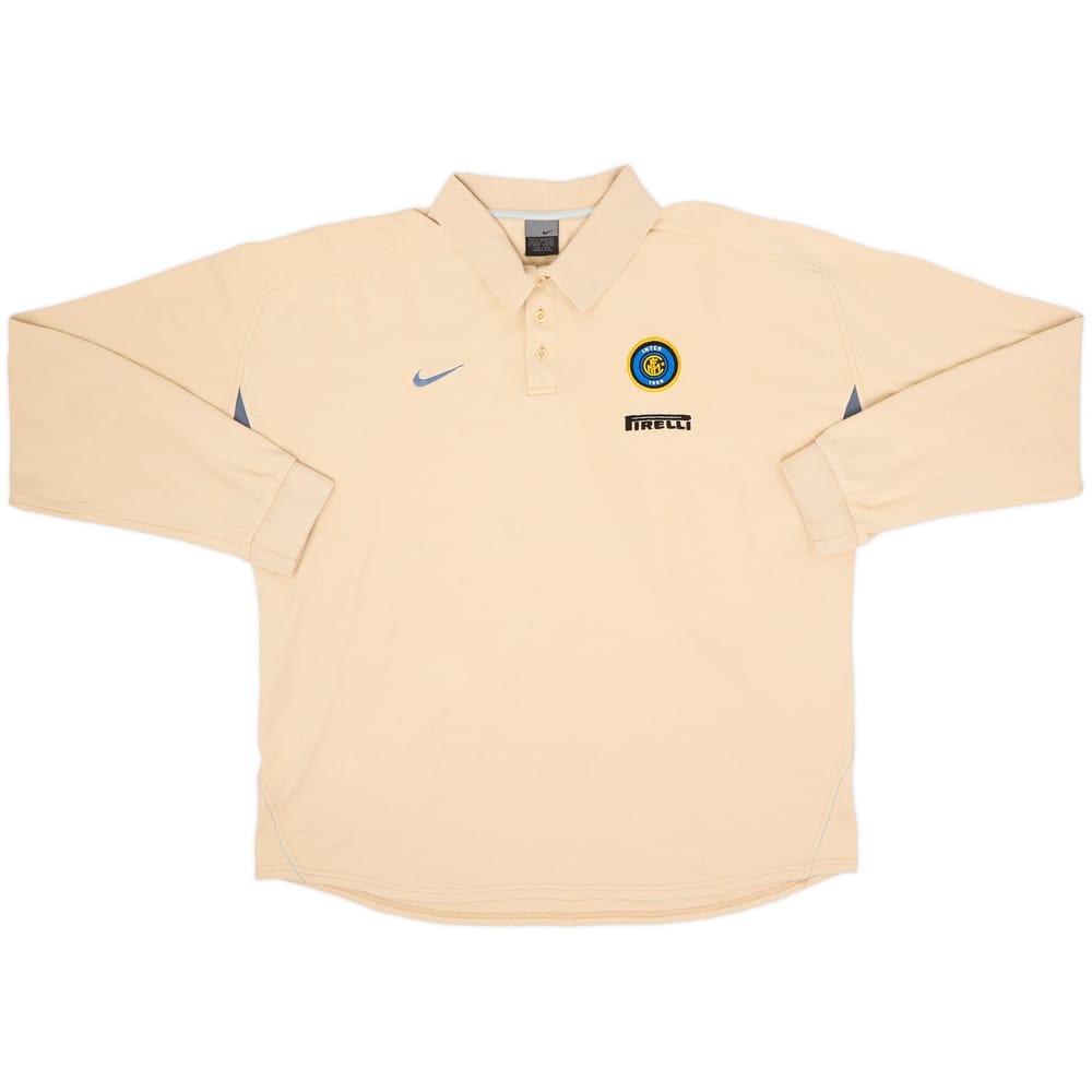 Camiseta Polo L/S Nike del Inter Milan 2002-03 - 8/10 - (XL)