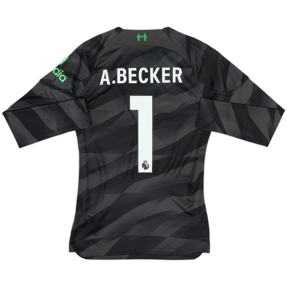 Camiseta de portero auténtica del Liverpool 2023-24 A.Becker #1 - 7/10 - (S)
