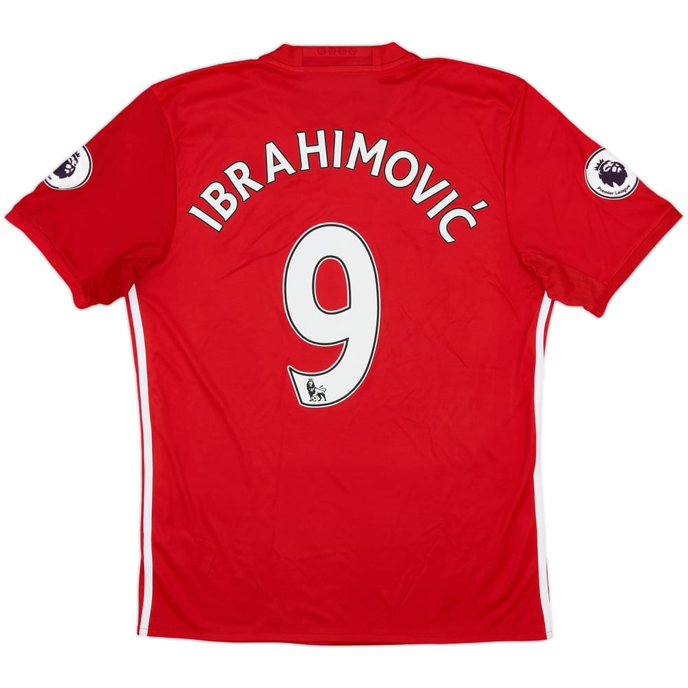 2016-17 Manchester United Home Shirt Ibrahimovic #9 - 8/10 - (M)