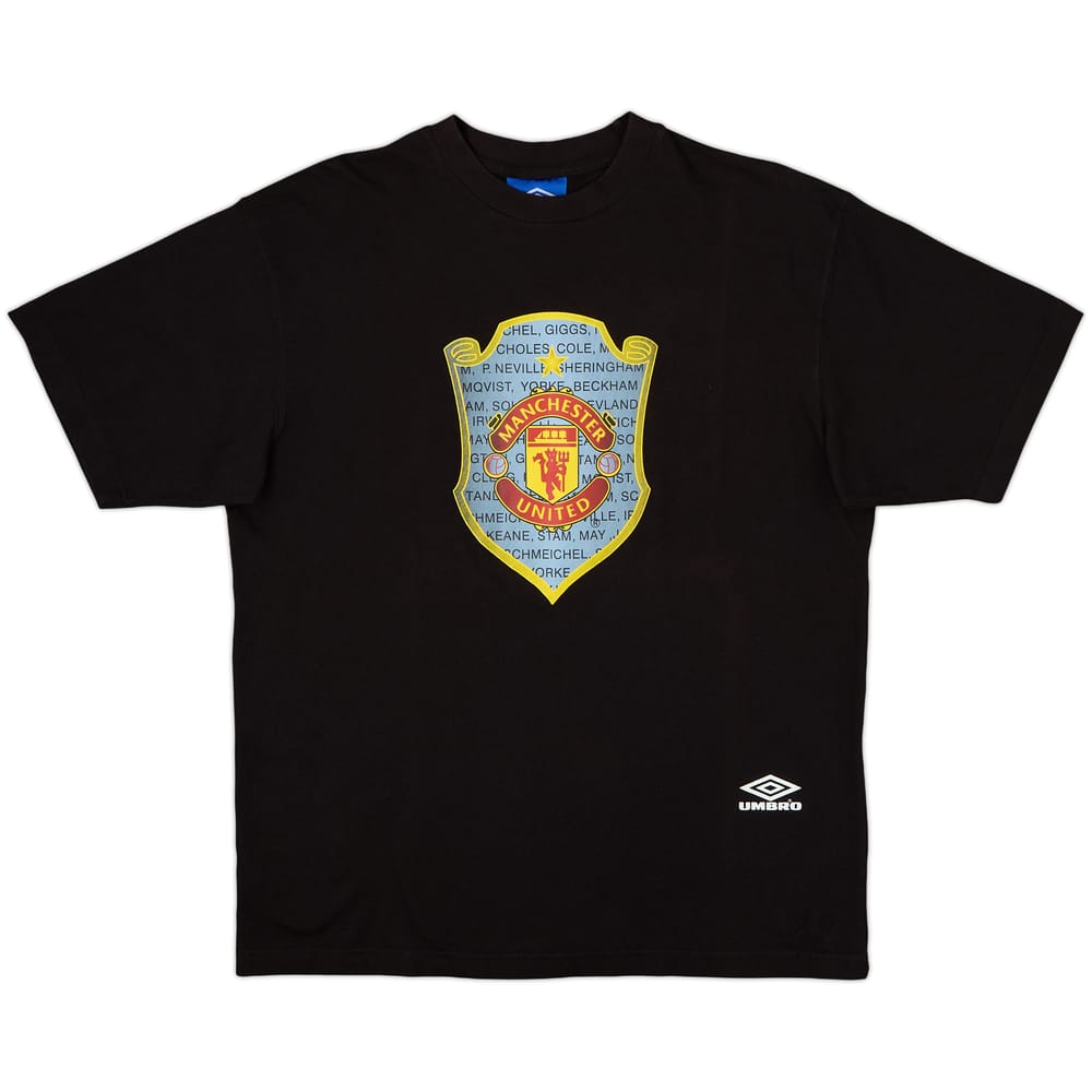 1998-99 Manchester United '1999 CL Finale' Umbro Cotton Tee - 10/10 - (XL)
