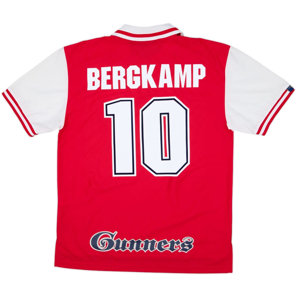 1996-98 Arsenal Home Shirt Bergkamp #10 - 8/10 - (L)