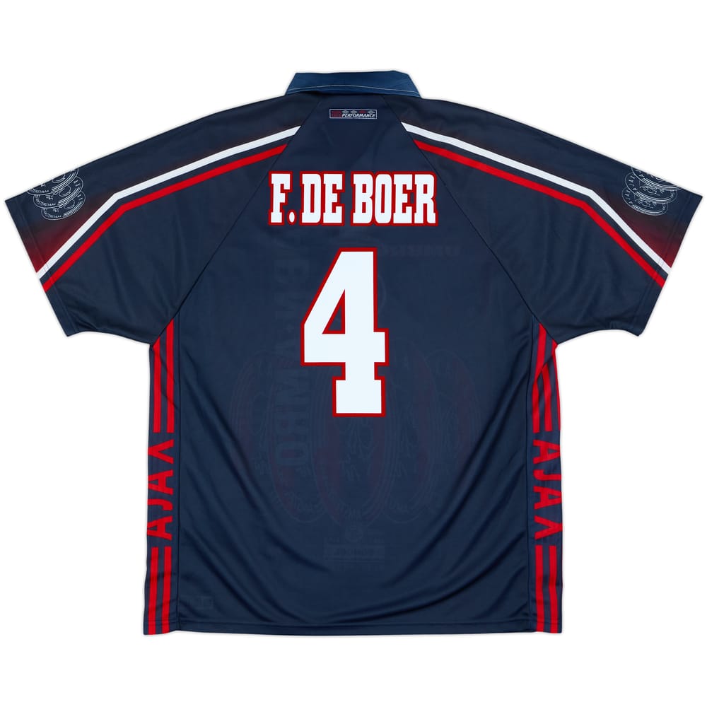 1997-98 Ajax Away Shirt F.De Boer #4 - 10/10 - (XL)