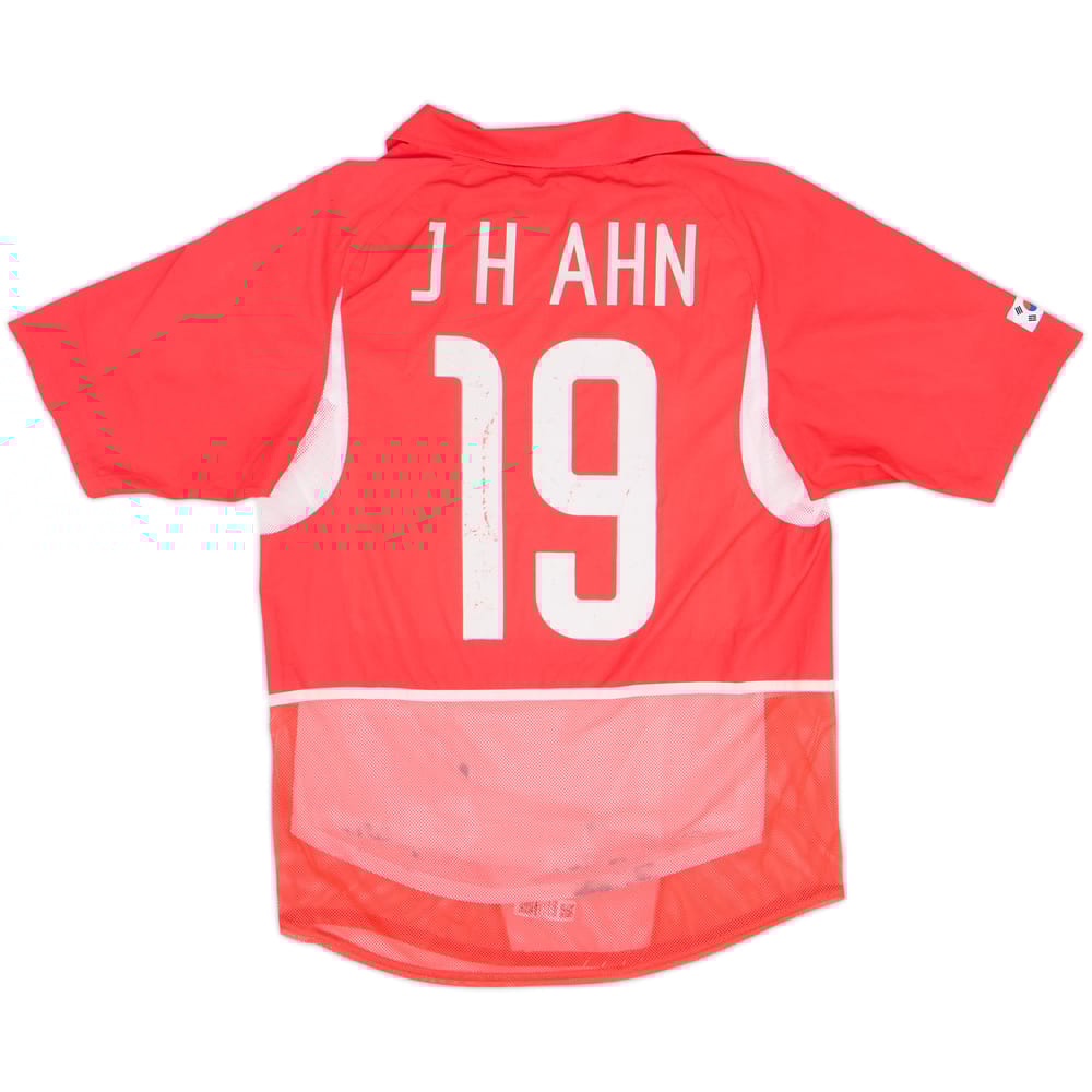 2002-03 South Korea Player Issue Home Shirt J H Ahn #19 - 5/10 - (M)