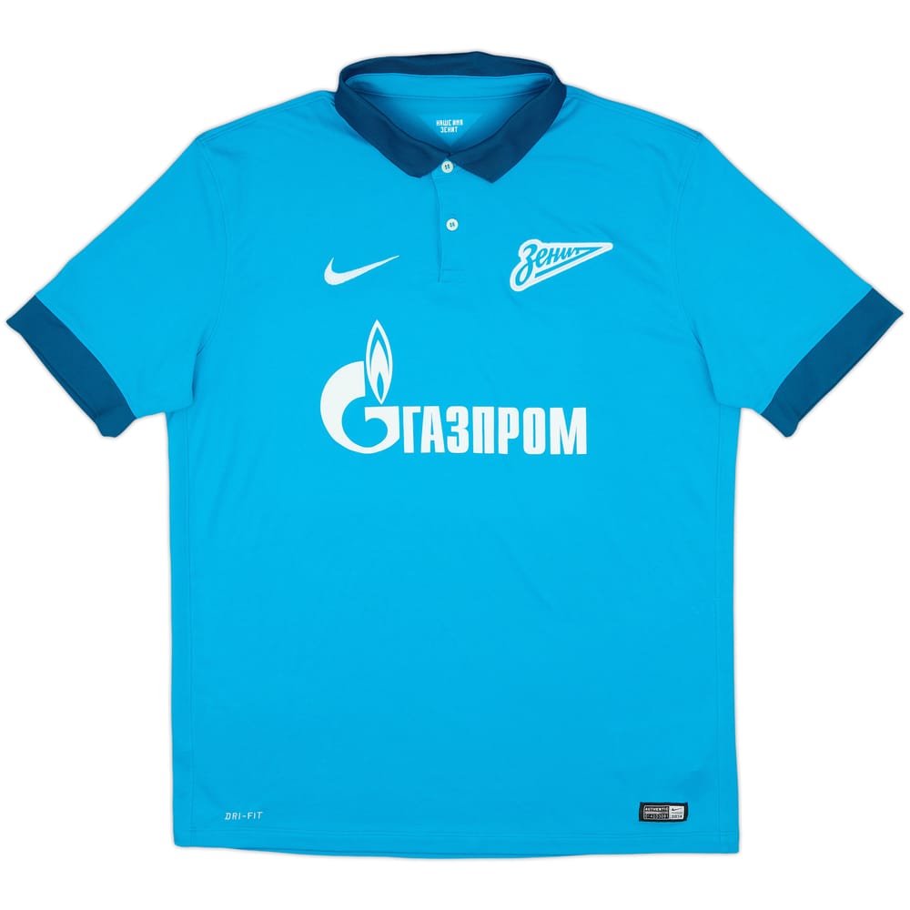 2014-15 Zenit St. Petersburg Home Shirt - 8/10 - (L)