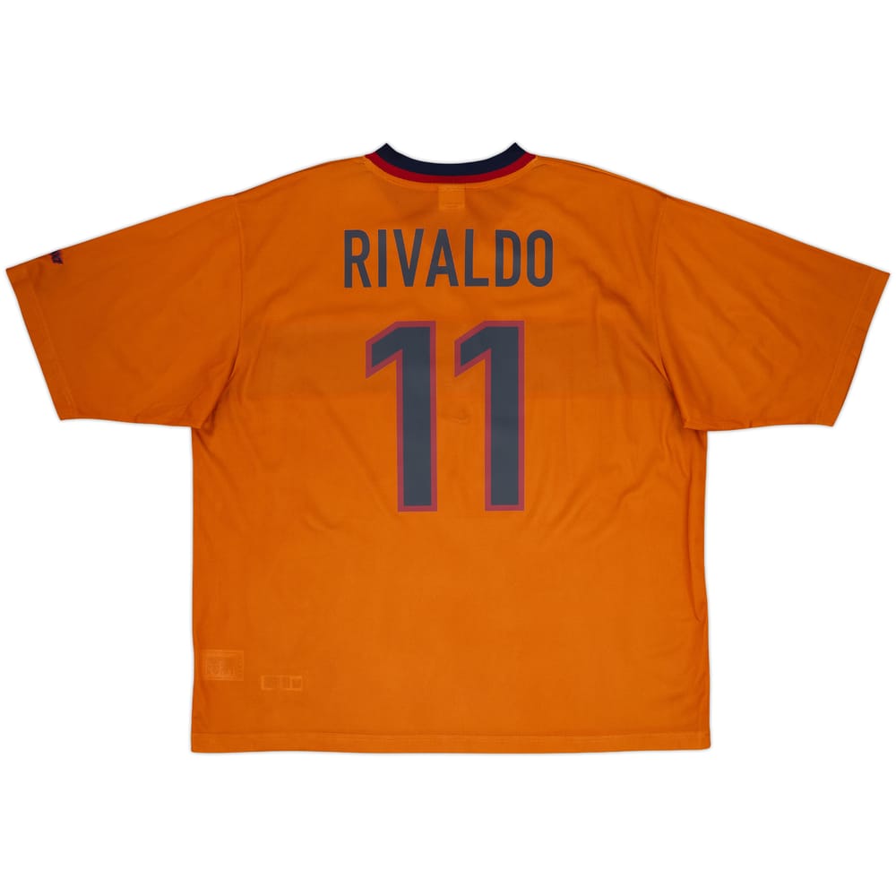 1998-00 Barcelona Basic Third Shirt Rivaldo #11 - 8/10 - (XXL)
