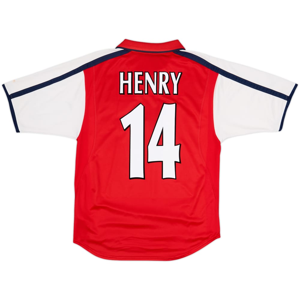 2000-02 Arsenal Home Shirt Henry #14 - 8/10 - (S)