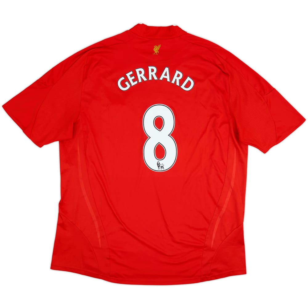 2008-10 Liverpool Home Shirt Gerrard #8 - 8/10 - (XXL)