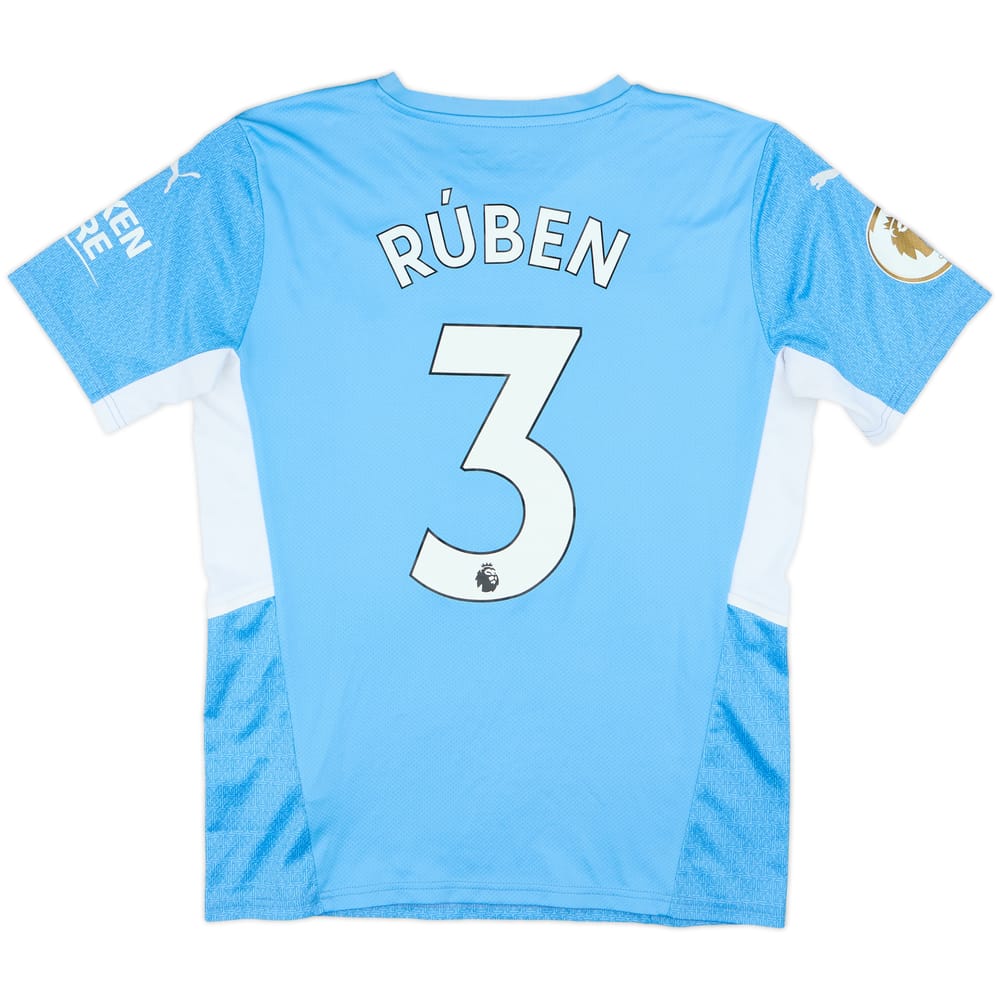 2021-22 Manchester City Home Shirt Ruben #3 - 6/10 - (M)