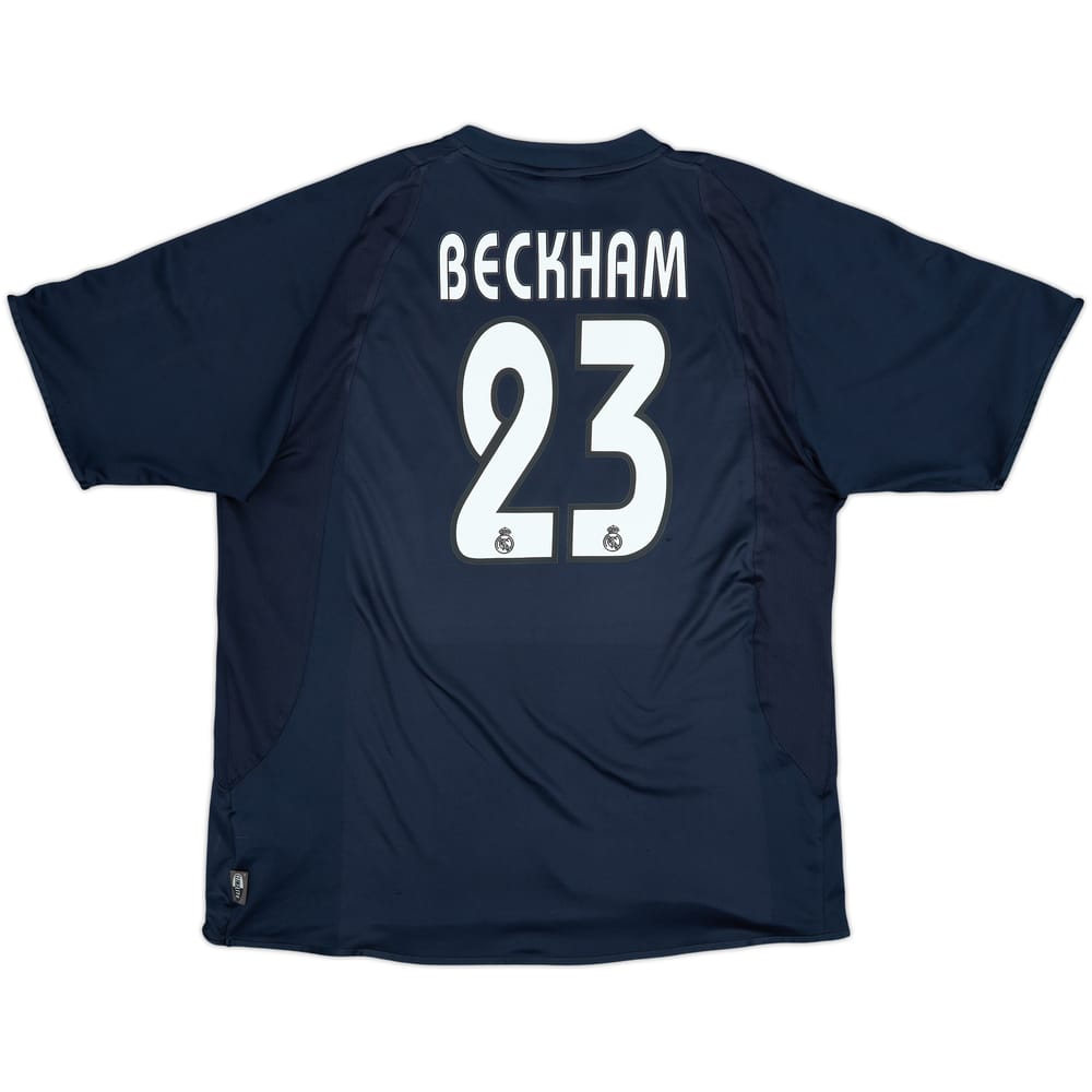 2003-04 Real Madrid Away Shirt Beckham #23 - 7/10 - (XL)