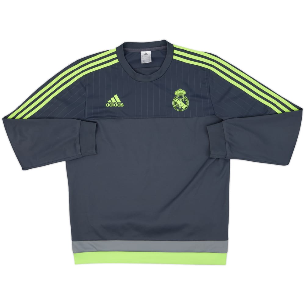 2015-16 Real Madrid adidas Sweat Top - 8/10 - (M)