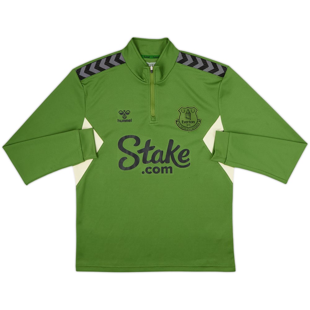 2023-24 Everton Hummel 1/4 Zip Drill Top - 8/10 - (M)