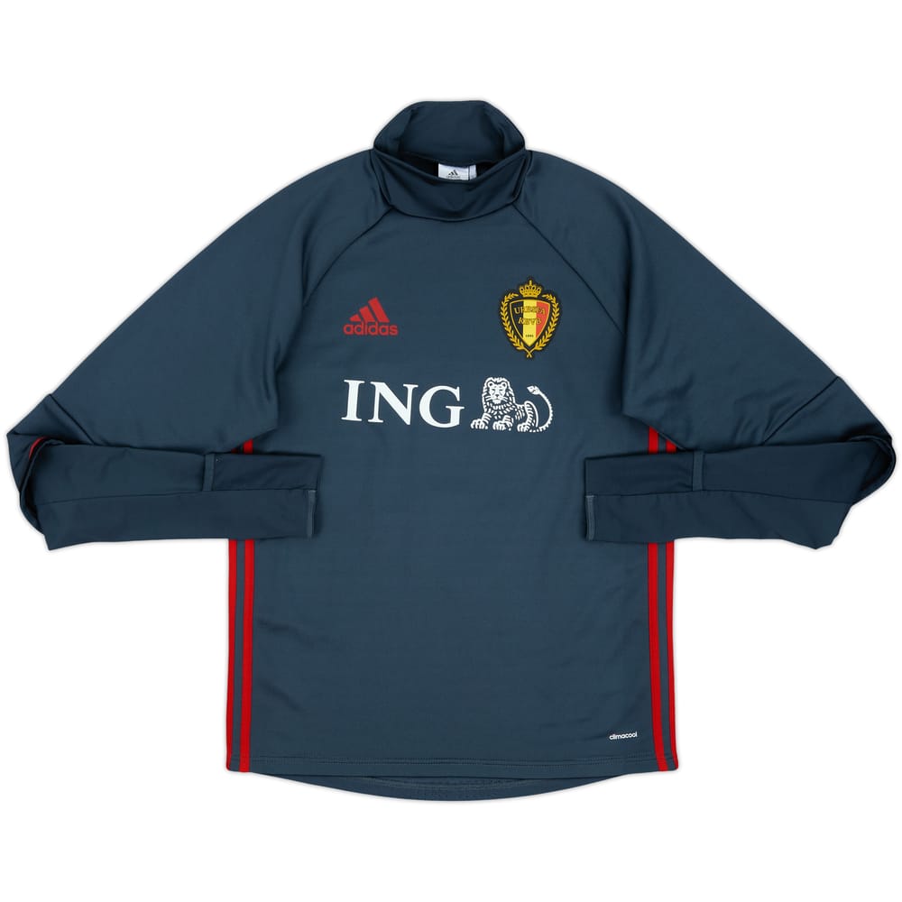 2015-16 Belgium adidas 1/4 Zip Drill Top - 8/10 - (S)