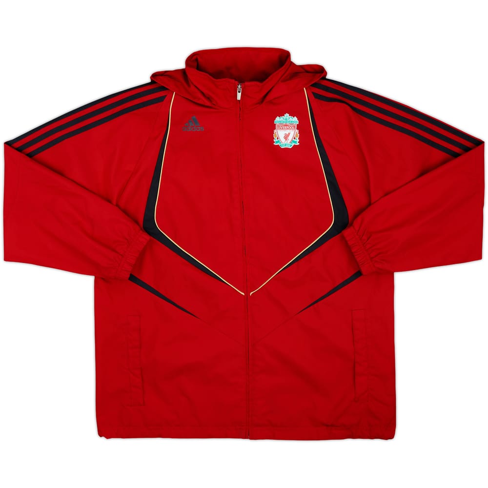 2009-10 Liverpool adidas Hooded Track Jacket - 8/10 - (L.Boys)