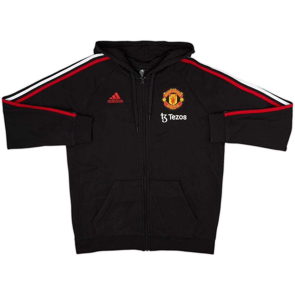 2022-23 Manchester United adidas Hooded Track Jacket - 8/10 - (M)