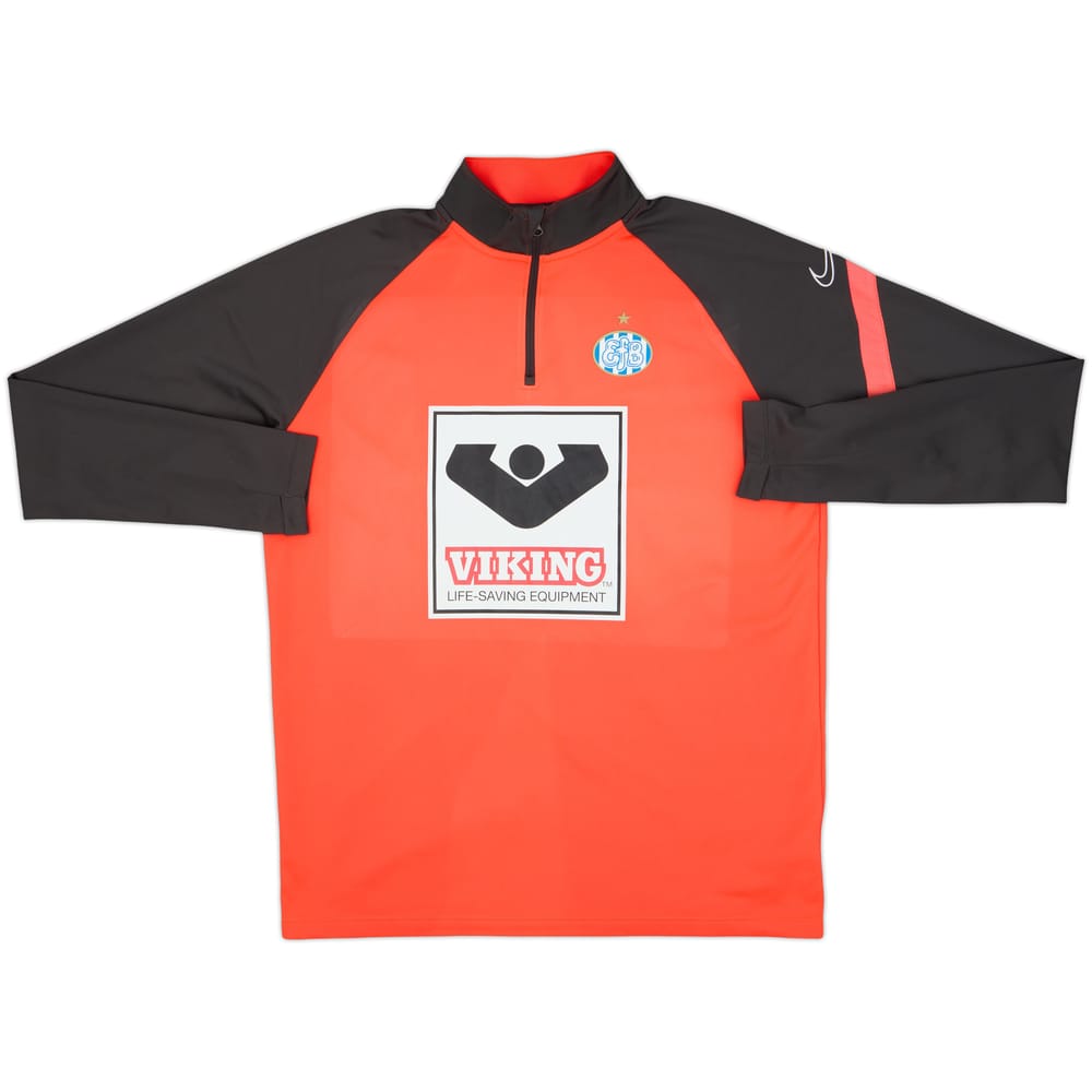 2020-21 Esbjerg Nike 1/4 Zip Drill Top - 10/10 - (L)