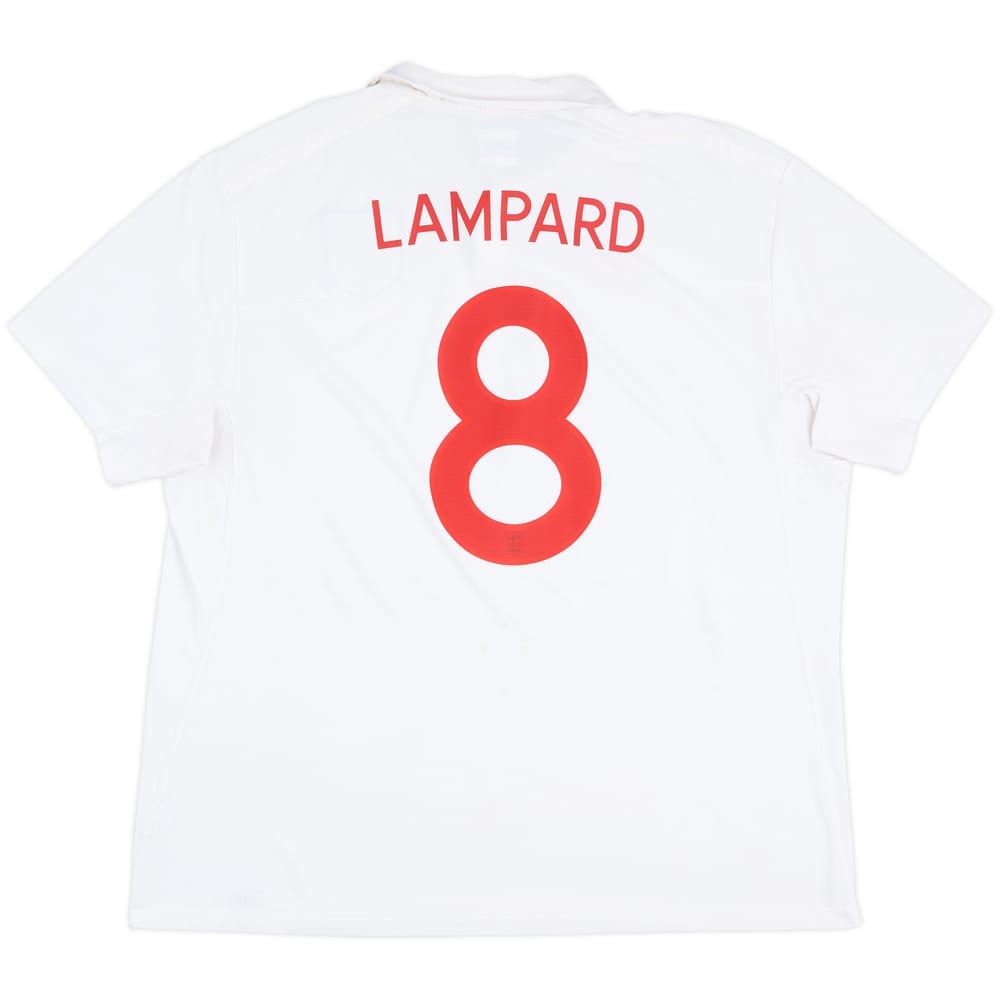 2009-10 England 'South Africa' Home Shirt Lampard #8 - 8/10 - (XXL)