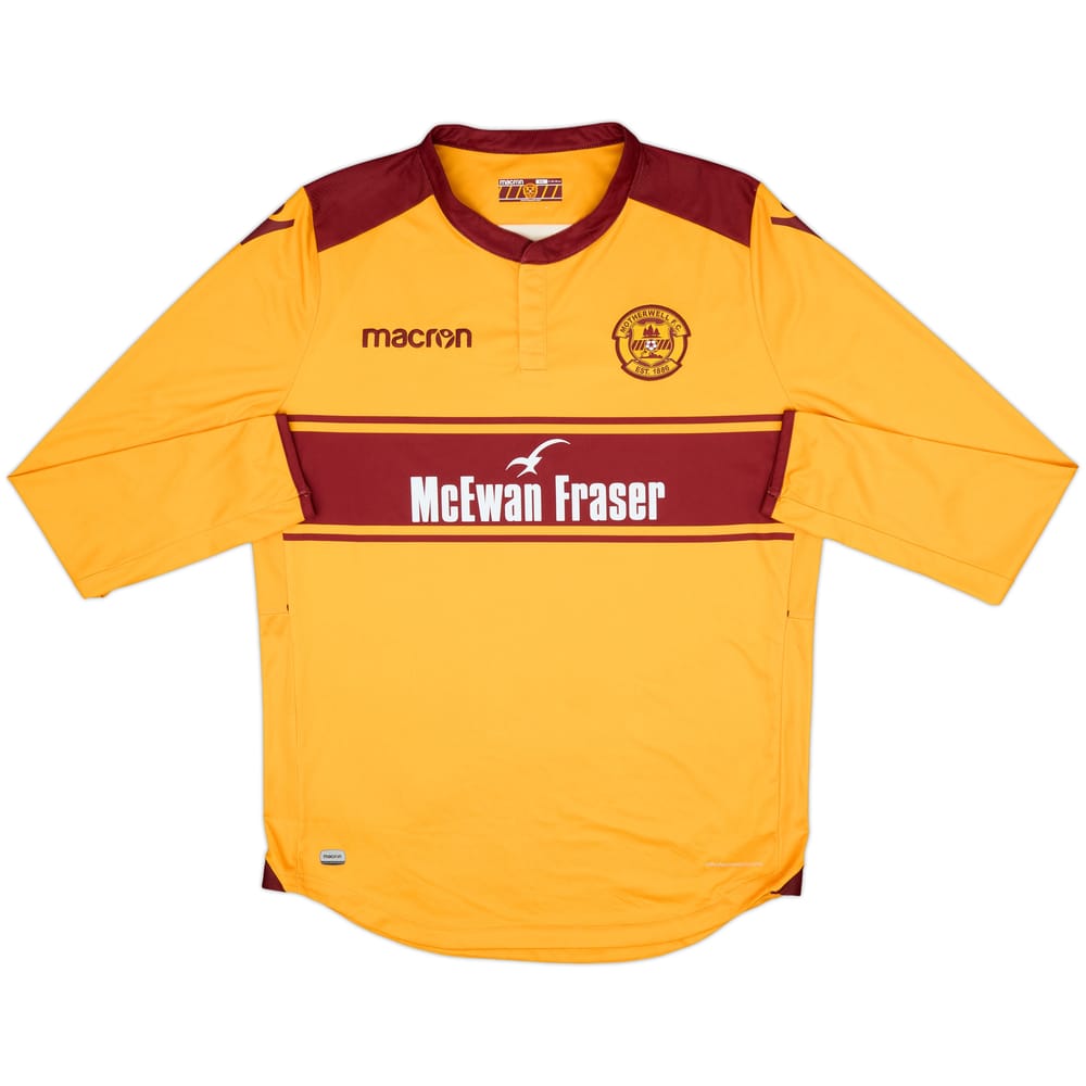 2017-18 Motherwell Home L/S Shirt - 9/10 - (XXL)