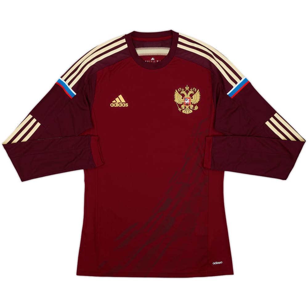2014-15 Russia Player Issue Home L/S Shirt - 8/10 - (M)