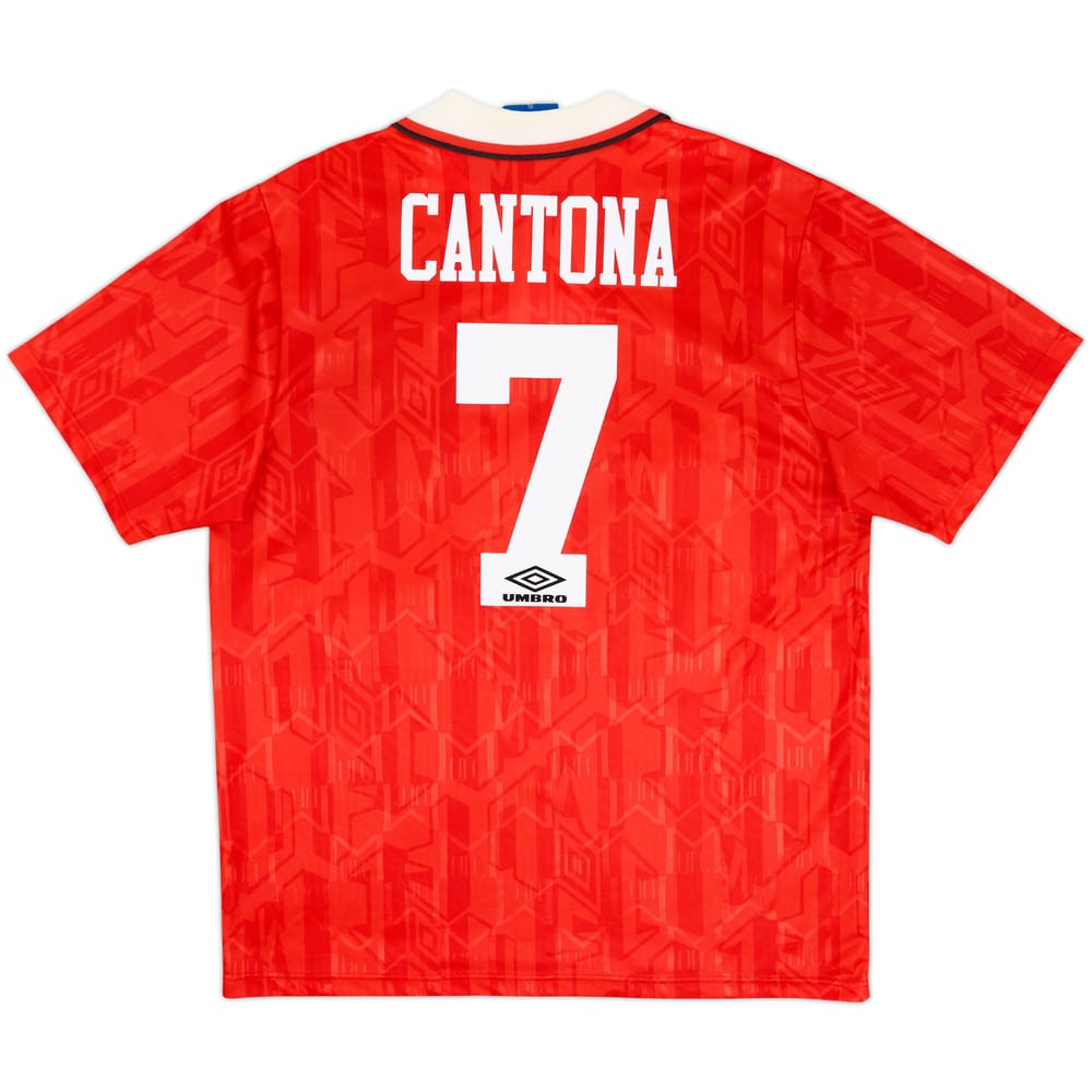 1992-94 Manchester United Home Shirt Cantona #7 - 9/10 - (XL)