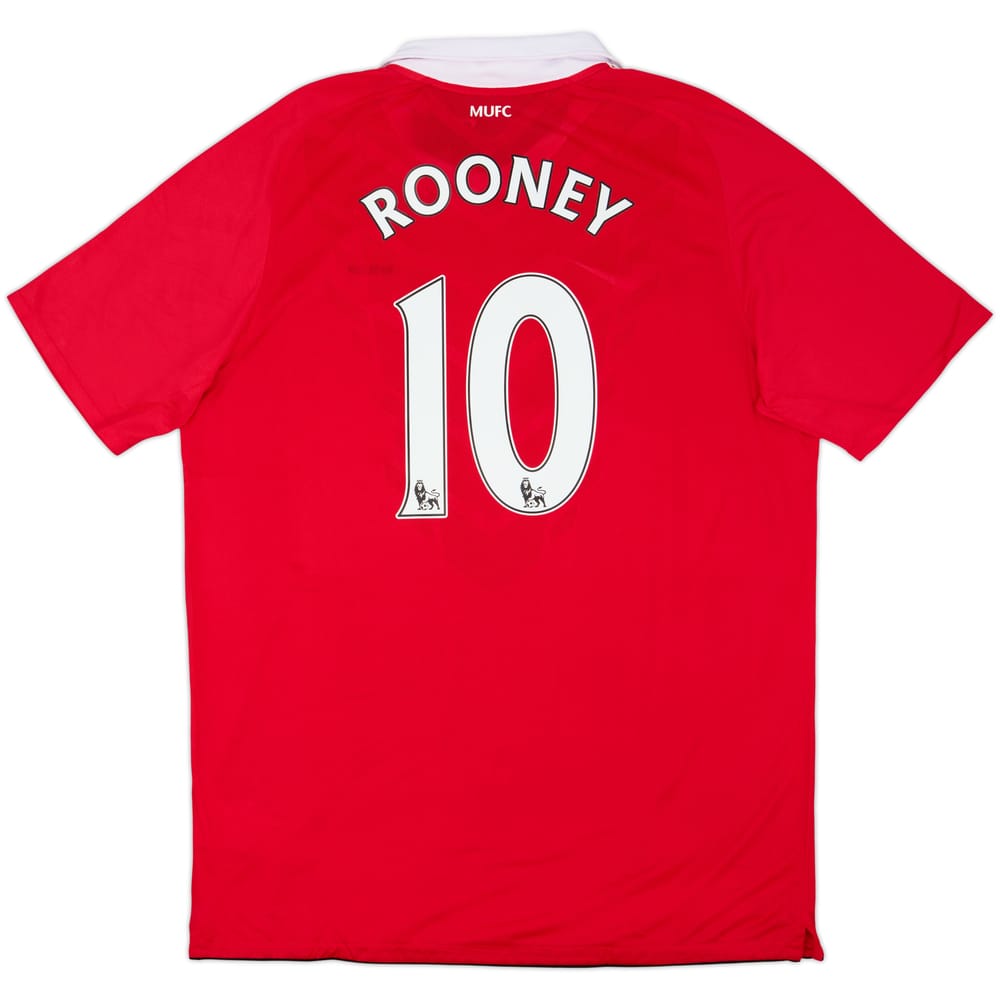 2010-11 Manchester United Home Shirt Rooney #10 (XL)