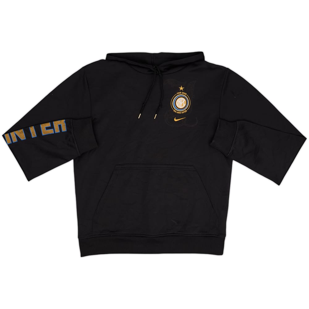 2008-09 Inter Milan Nike Hooded Sweat Top - 7/10 - (S)