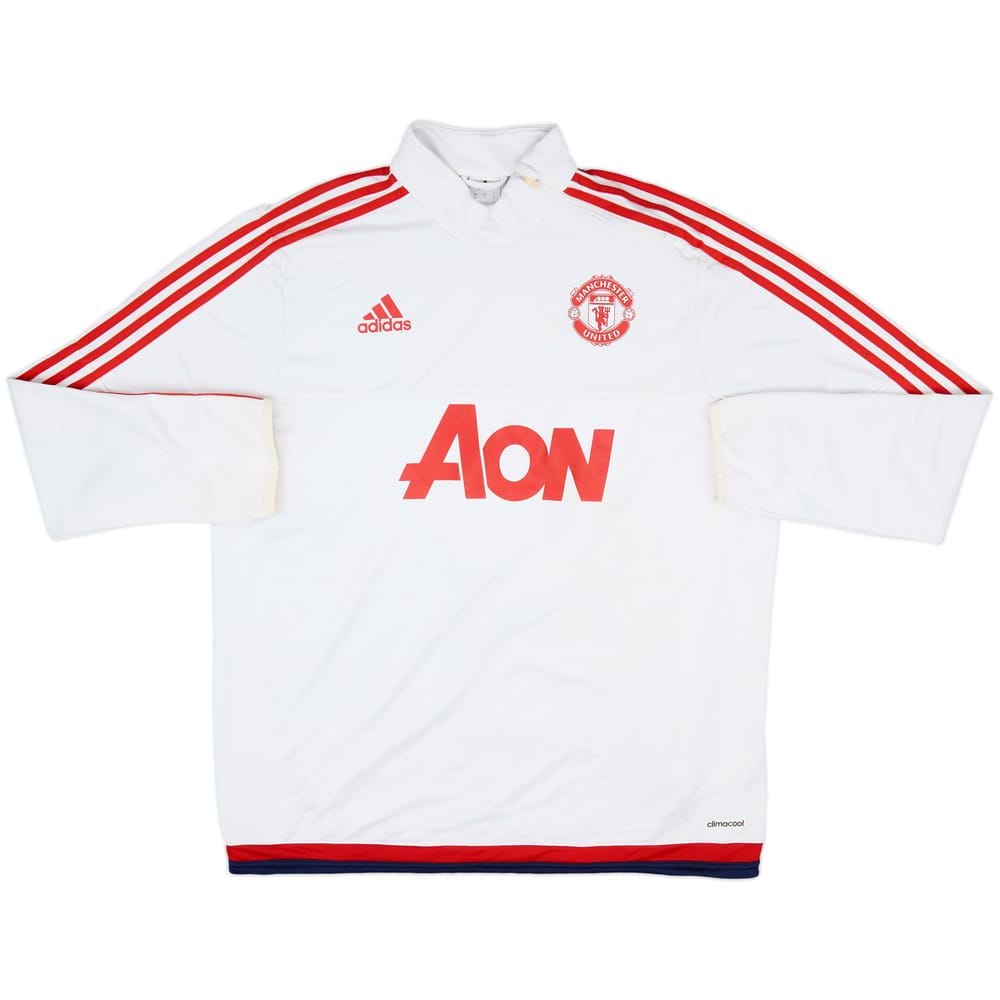 2015-16 Manchester United adidas 1/4 Zip Drill Top - 5/10 - (XL)