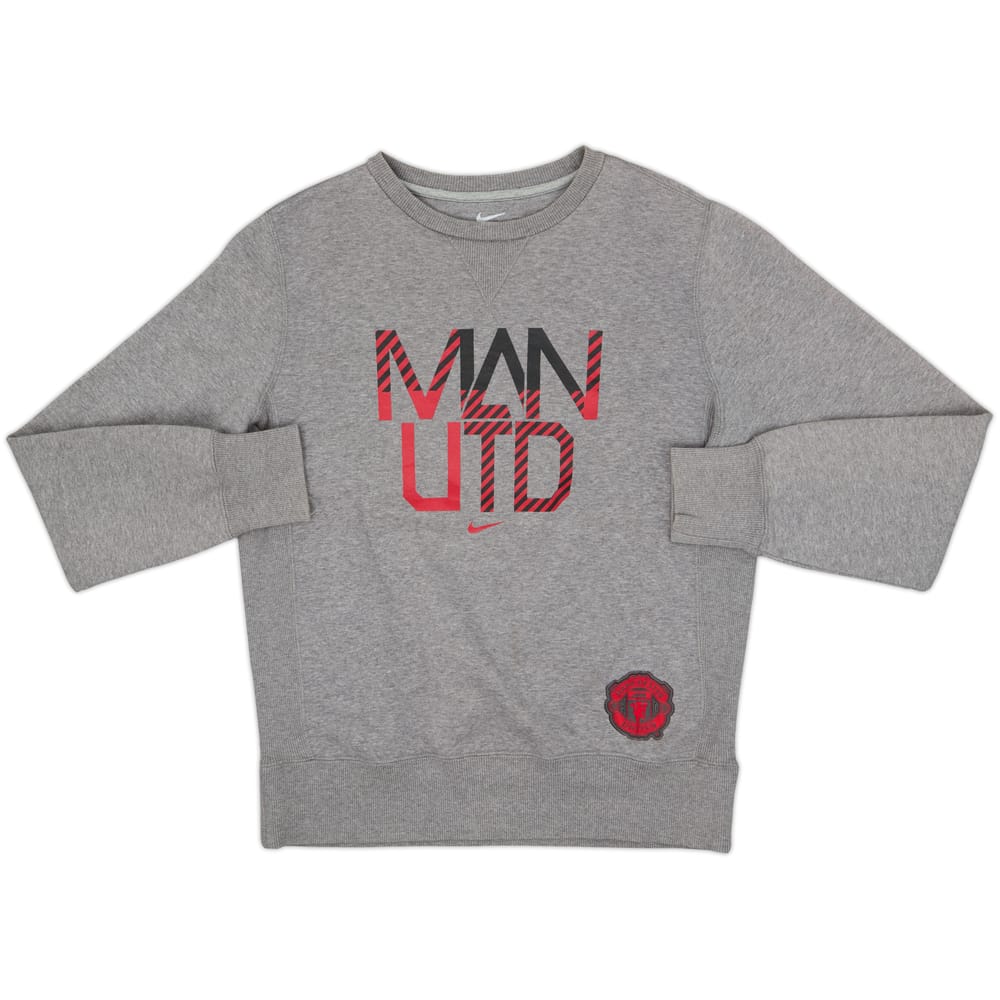 2012-13 Manchester United Nike Sweat Top - 8/10 - (L)