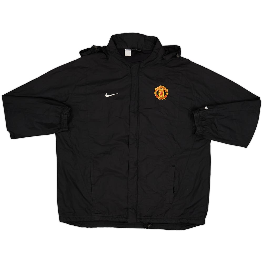 2002-03 Manchester United Nike Hooded Rain Jacket - 9/10 - (L)