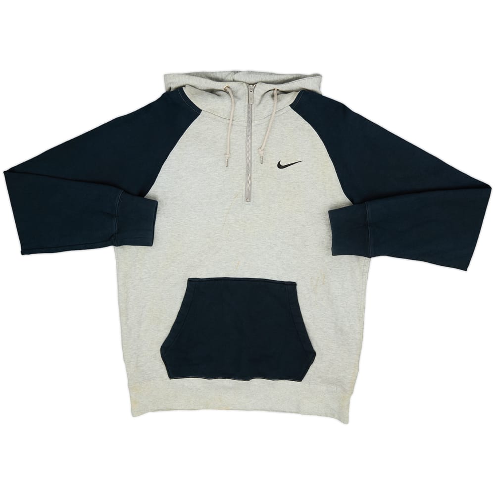 2011-12 Manchester United Nike 1/4 Zip Hooded Sweat Top - 5/10 - (M)